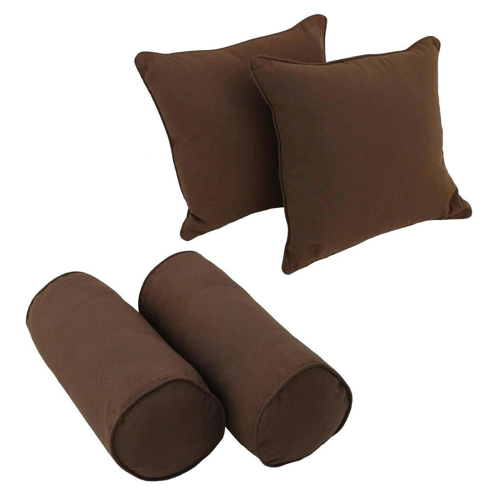 Cotton Blend Reversible Throw Pillow