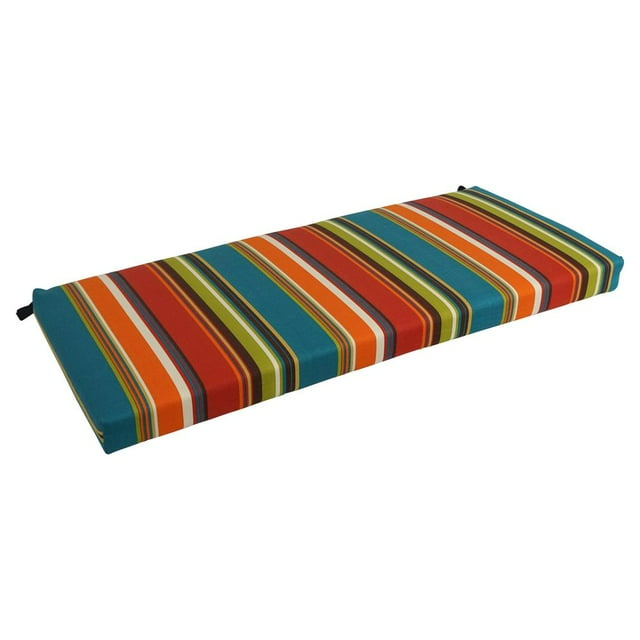 Blazing Needles 42-inch by 19-inch Patterned Outdoor Spun Polyester Loveseat Cushion