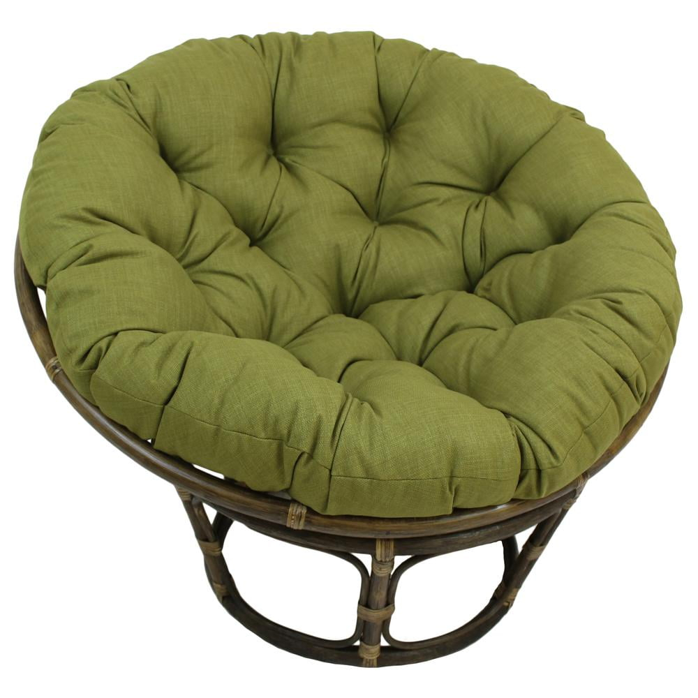 Blazing Needles 44-inch Solid Outdoor Spun Polyester Papasan Cushion