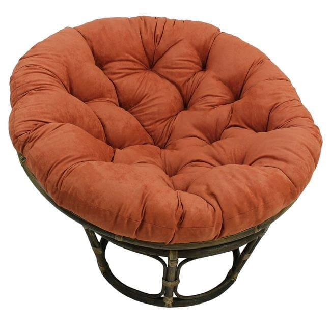 Blazing Needles 93302-MS-SP 48 in. Solid Microsuede Papasan Cushion, Spice