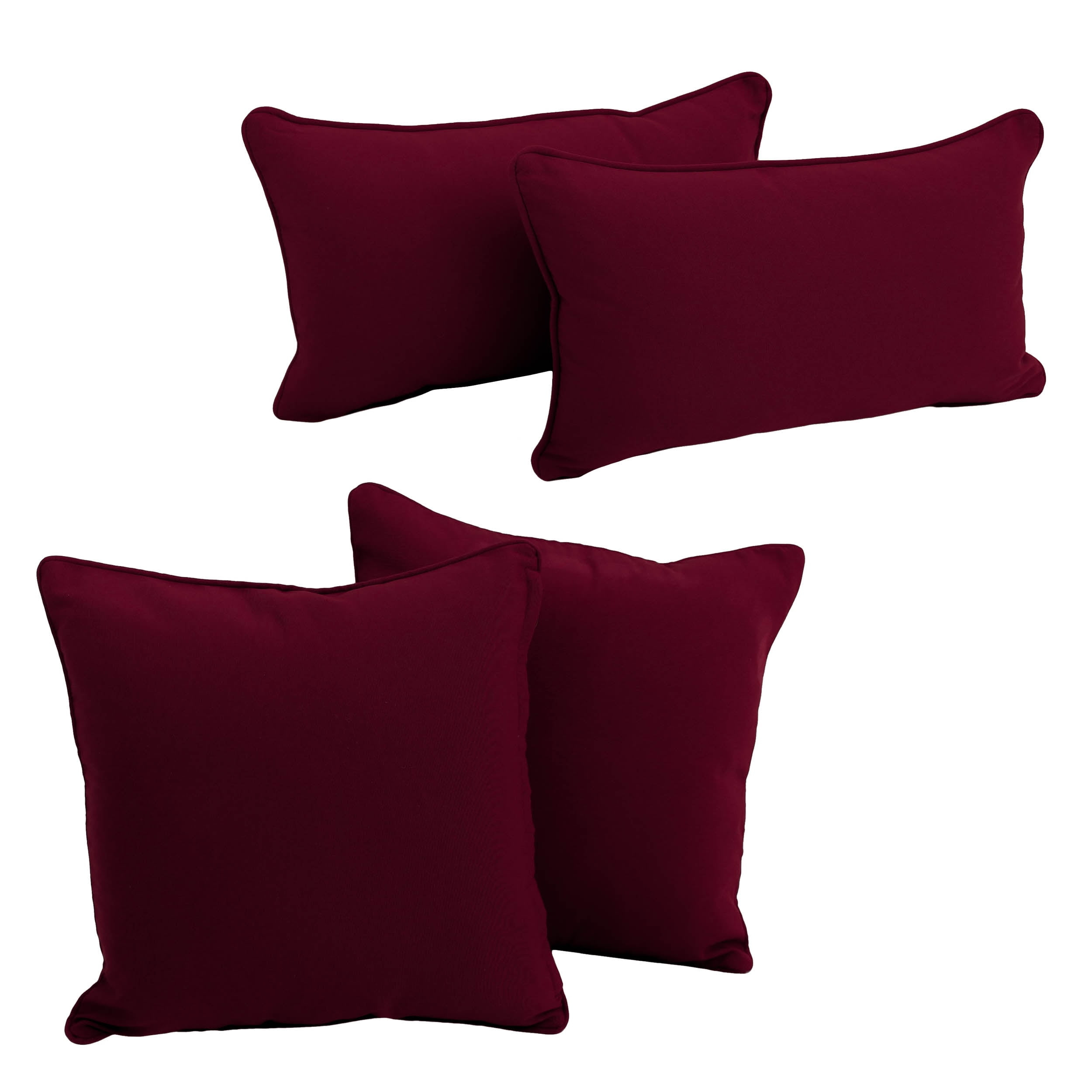 Cotton Blend Reversible Throw Pillow