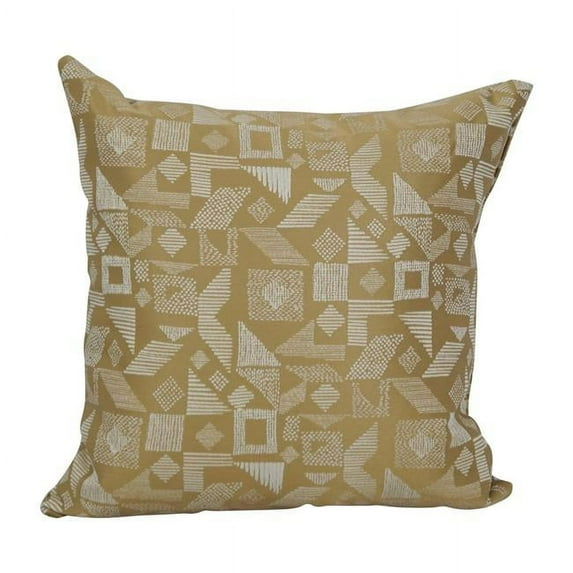 Blazing Needles Geometric Reversible Throw Pillow