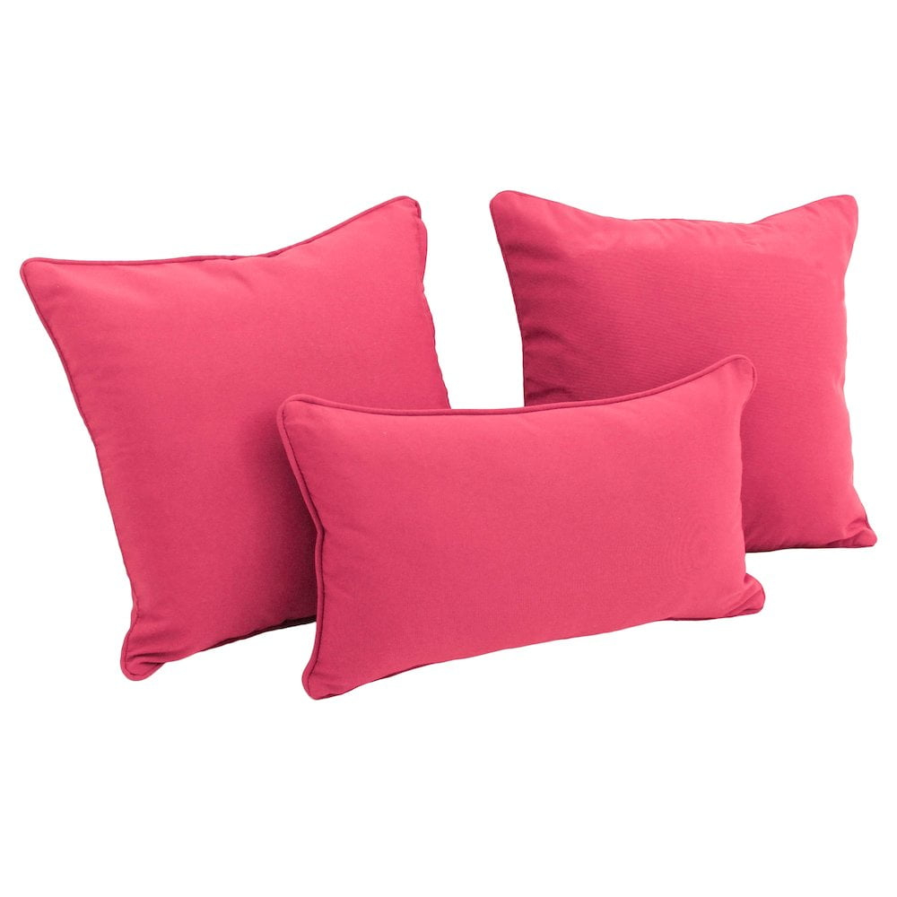Cotton Blend Reversible Throw Pillow