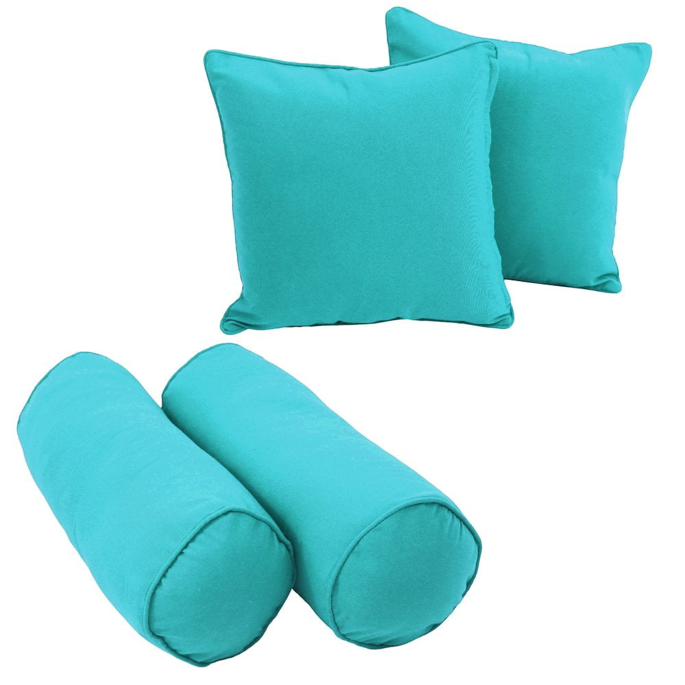 Cotton Blend Reversible Throw Pillow