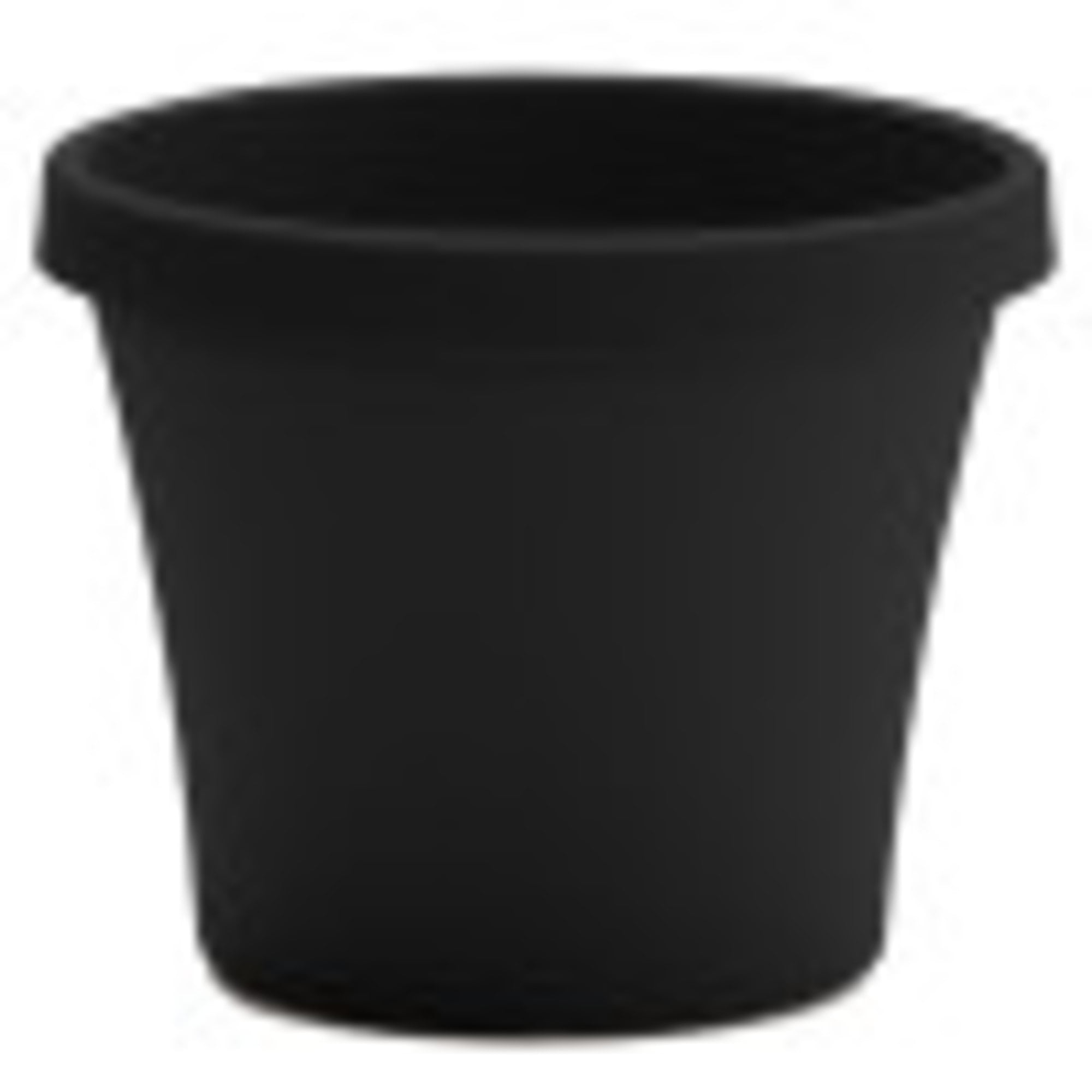 Bloem 14-in Terra Round Resin Planter - Black (Saucer Not Included)
