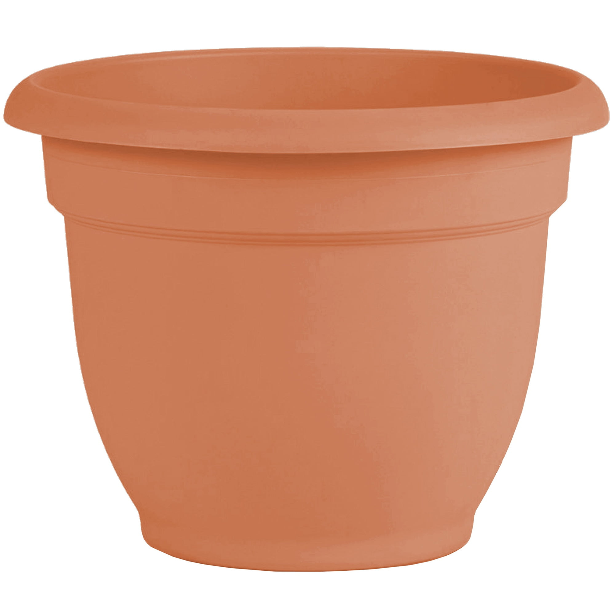 Ariana Planter, Plastic, Self-Watering, Bell Shape, Terra Cotta, 12-In.