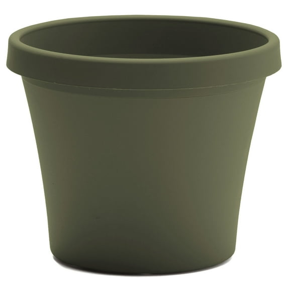 Bloem Terra Pot Round Planter: 24" - Living Green, (Saucer Not Included) Durable Resin Pot, for Indoor and Outdoor Use, 16 Gallon Capacity