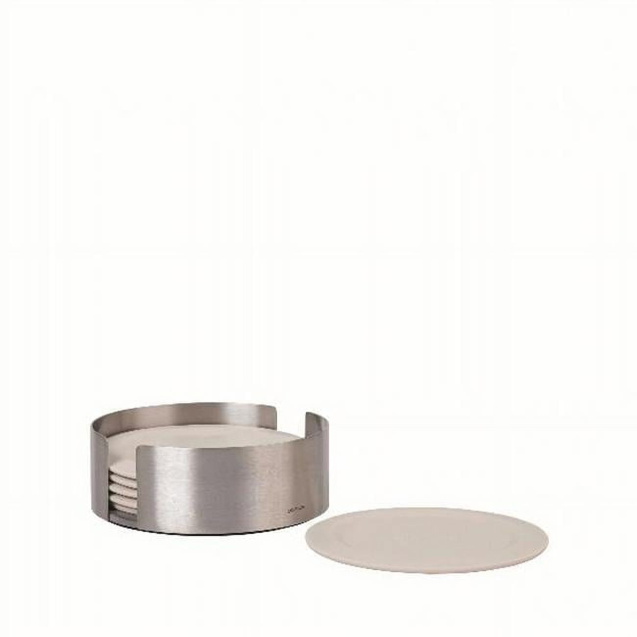 LARETO 7 Piece Coaster Set with Holder