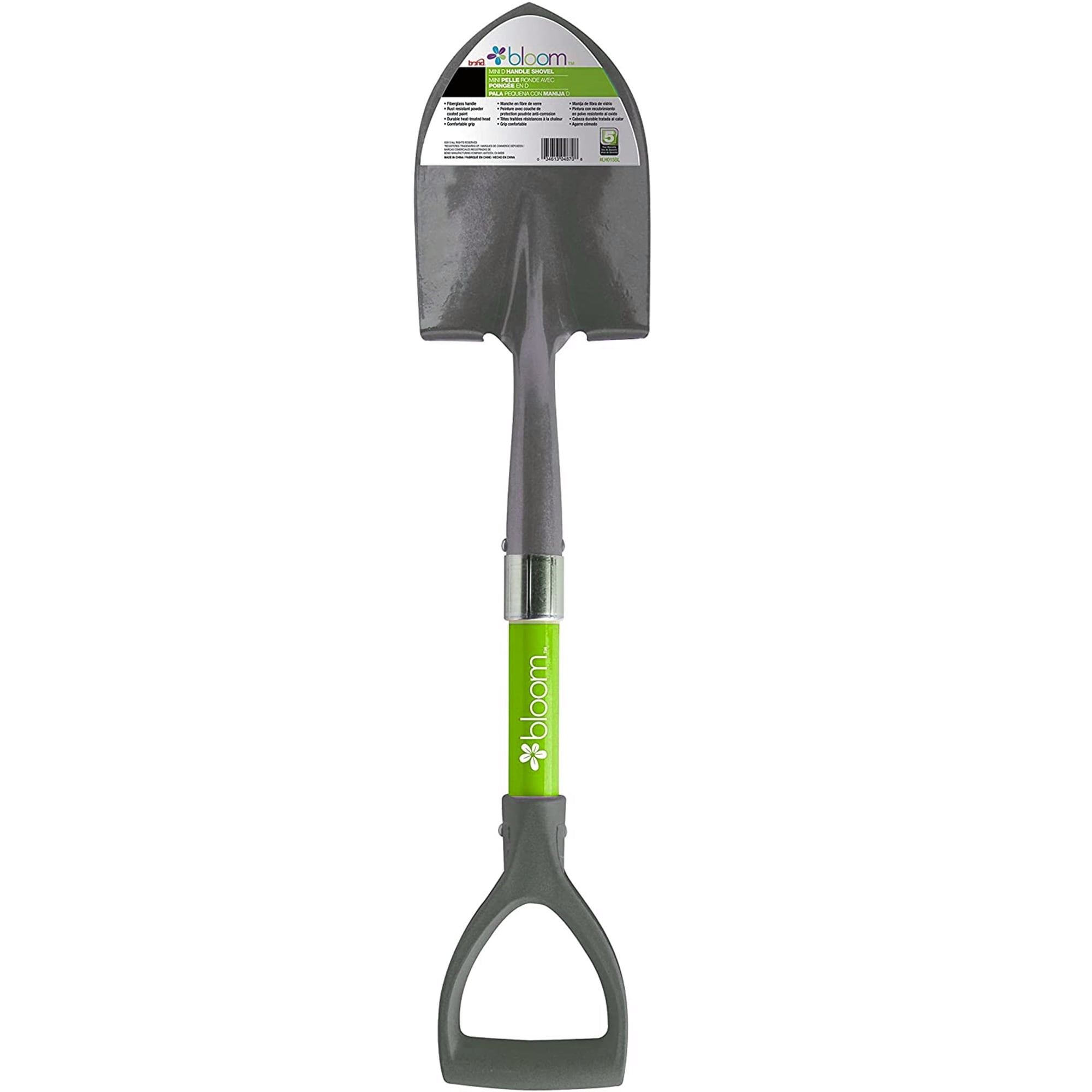 Bloom Mini D-Handle Shovel, Assorted Colors, Quantity 1