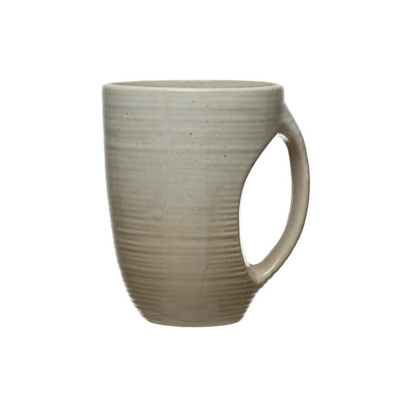 Bloomingville Reactive Glaze Stoneware Mugs Neutral Beige, Set of 6