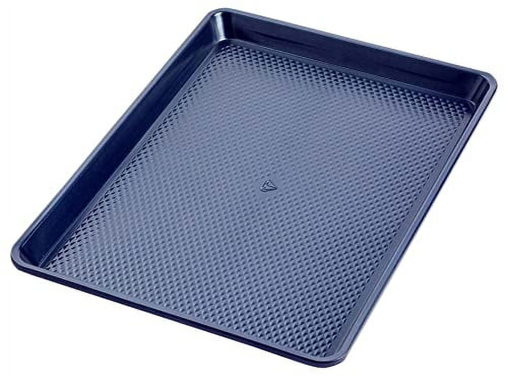 Blue Diamond Bakeware Diamond Infused Ceramic Nonstick, 13" x 9" Quarter Cookie Sheet Baking Pan, Dishwasher and Freezer Safe, PFAS-Free, Blue