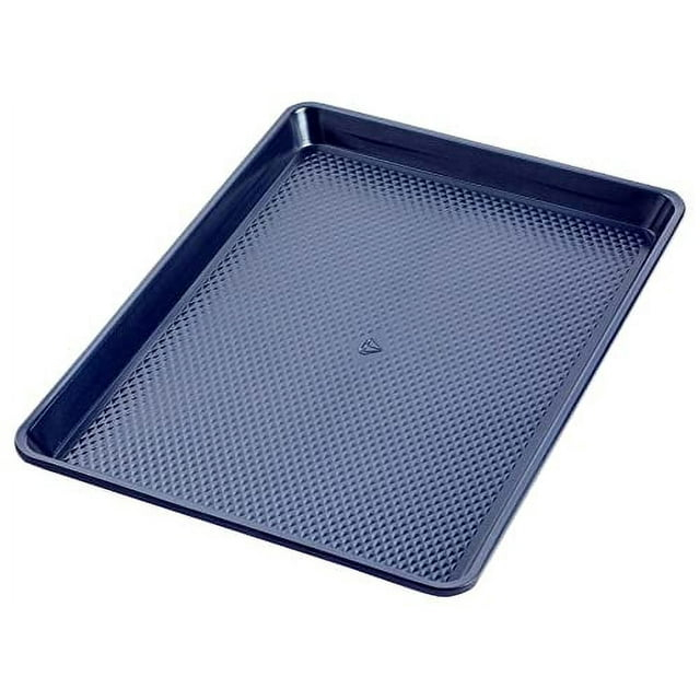 Blue Diamond Bakeware Diamond Infused Ceramic Nonstick, 13" x 9" Quarter Cookie Sheet Baking Pan, Dishwasher and Freezer Safe, PFAS-Free, Blue