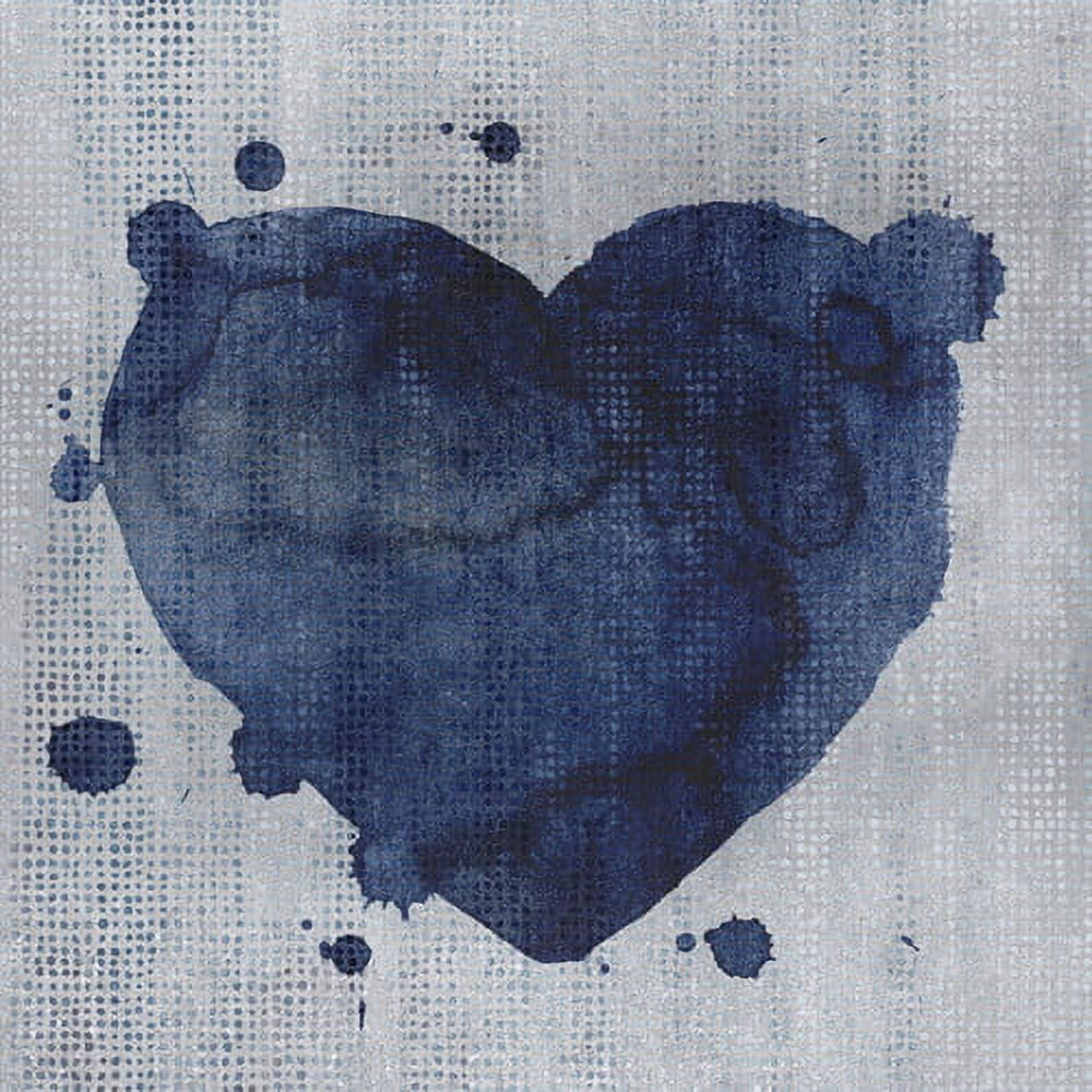 "Blue Heart" Painting Print on Wrapped Canvas