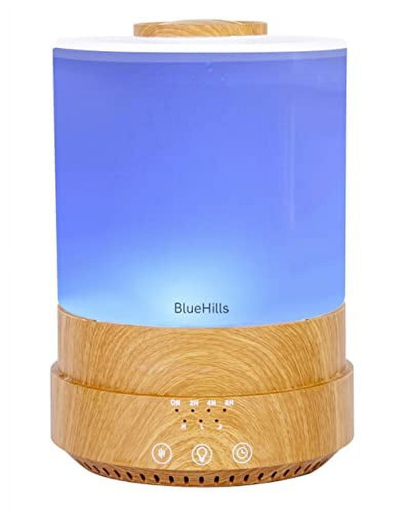BlueHills Premium 2500 ml XL Essential Oil Diffusers for Large Room Aromatherapy fragrance Diffuser Humidifier Combo High Mist Large air Diffuser for Essential Oils for Home Light Wood Grain F005