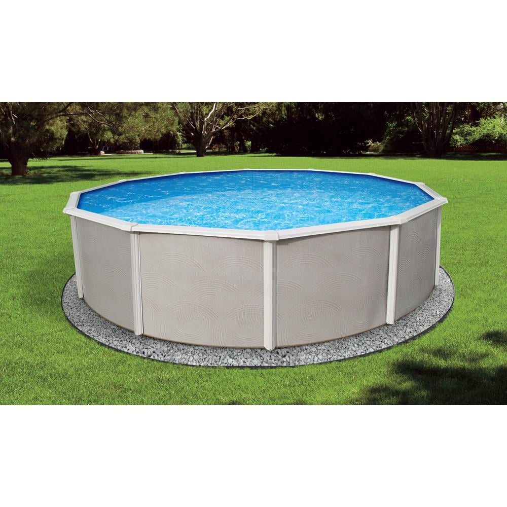 BlueWave Products ABOVE GROUND POOLS NB2522 15' Round 52" Belize Steel Pool