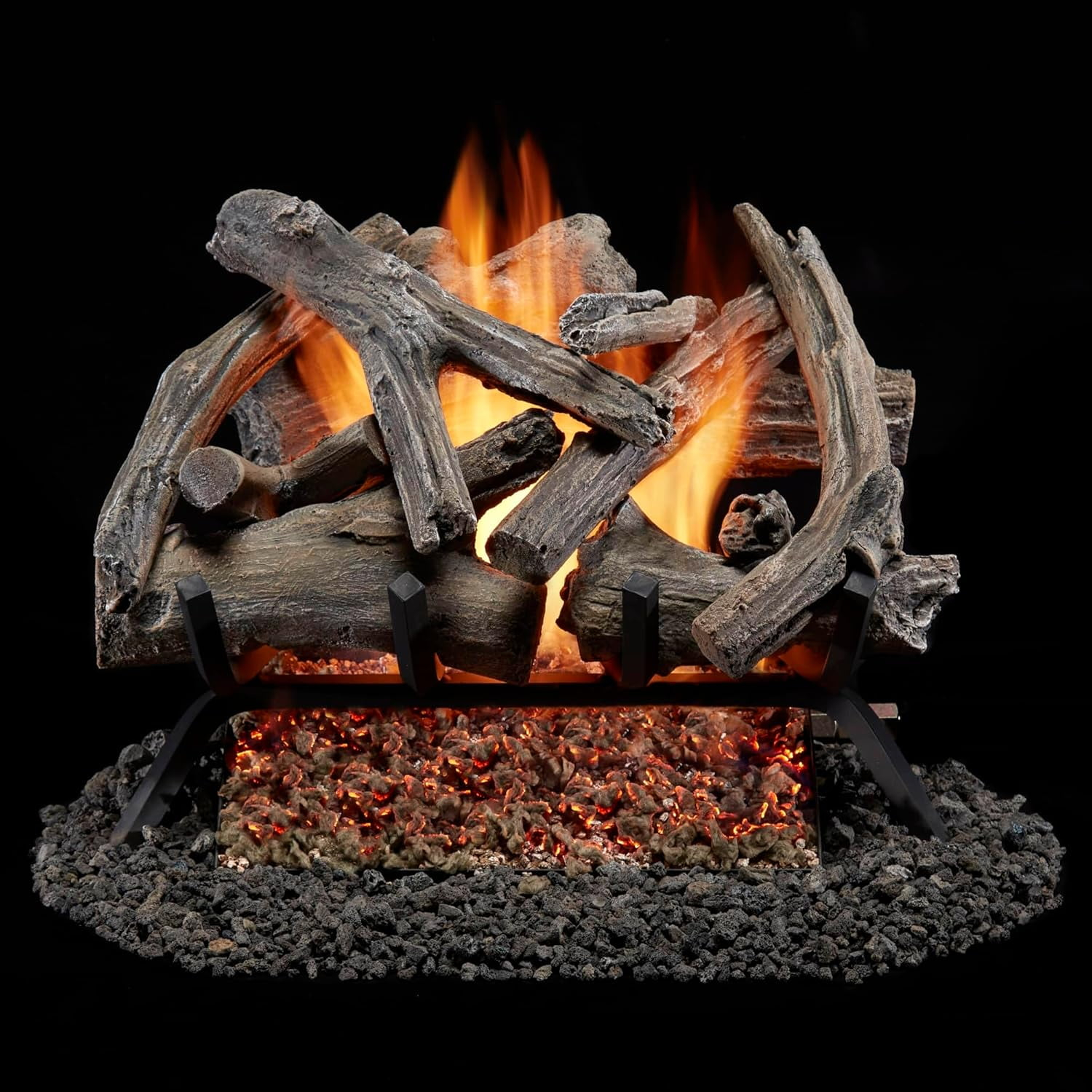 Bluegrass Living Bluegrass Living Vented Natural Gas Fireplace Log Set - Driftwood, 45,000 BTU, Match Light - Model# BVL18-1