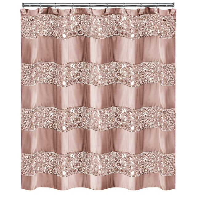 Popular Bath Blush Sinatra Bath Decor Accessories, Premium, Durable, Acrylic Resin, Eco-Friendly Shower Curtain (70" W x 72" L)