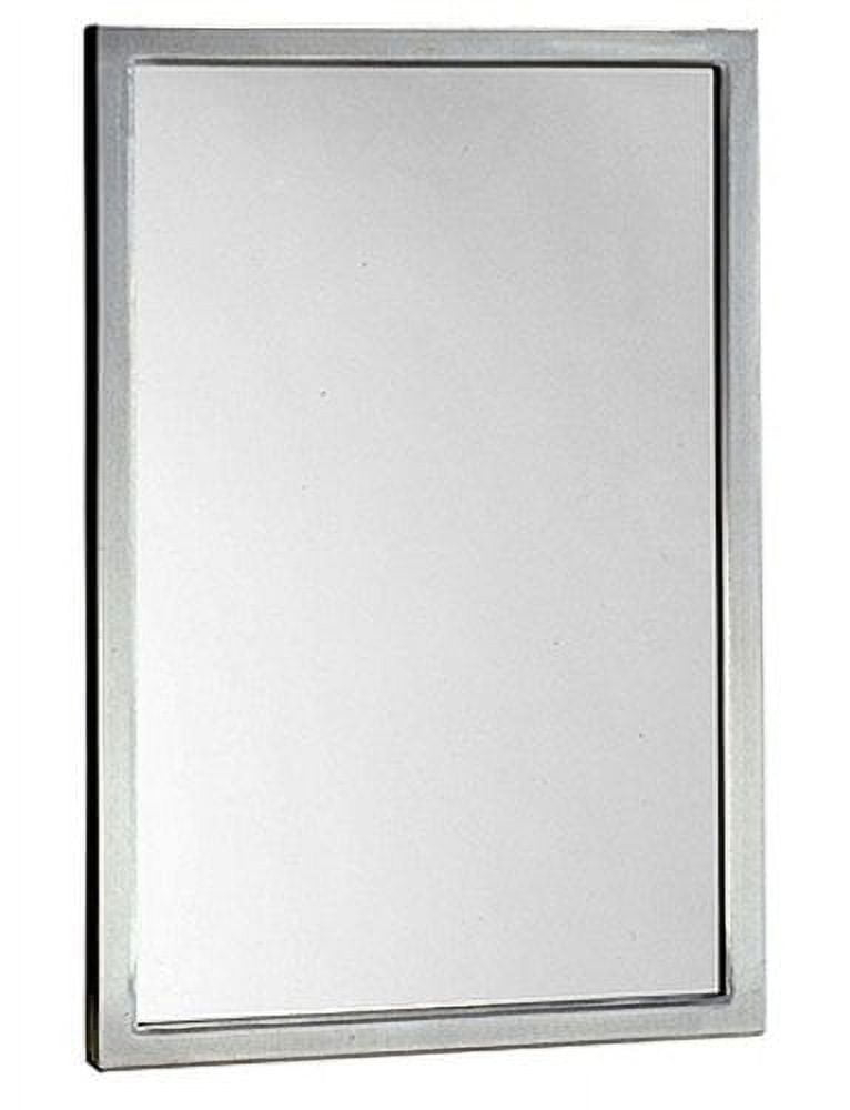 Bobrick B-290 1836 Stainless 18 x 36" Welded Frame Mirror"