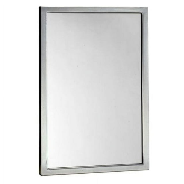 Bobrick B-290 1836 Stainless 18 x 36" Welded Frame Mirror"