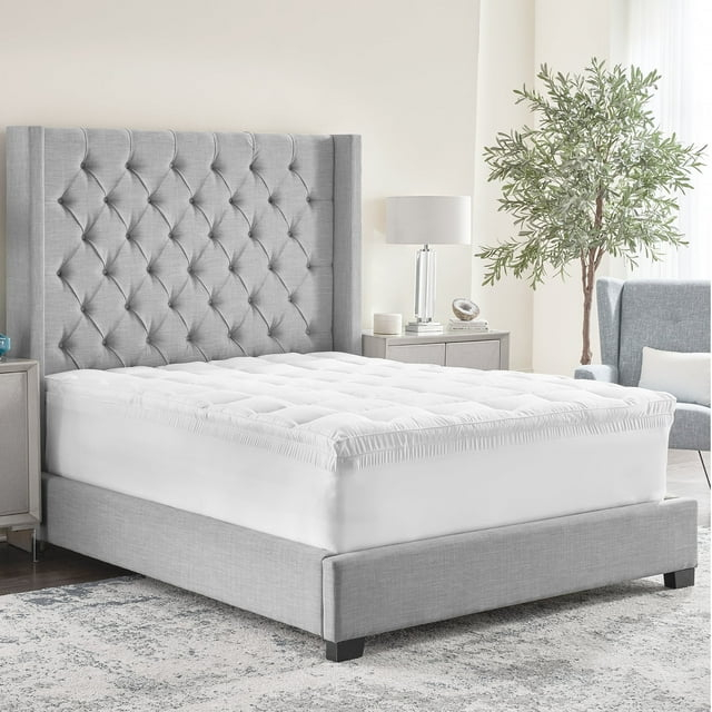 Bodipedic Essentials 4" Full Hybrid Memory Foam and Fiber Mattress Topper