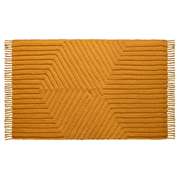 Boho Rugs for Living Room 4x6, Farmhouse Cotton Area Rug for Bedroom, Washable Tufted Indoor Floor Carpet for Kitchen Dorm Office Dining Room Office H