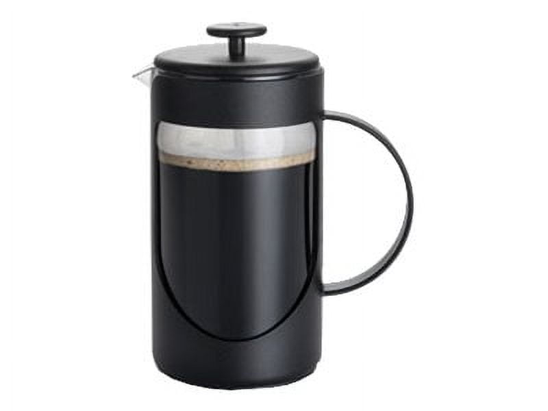 BonJour Coffee 12.7 ounce Unbreakable Plastic French Press, Black