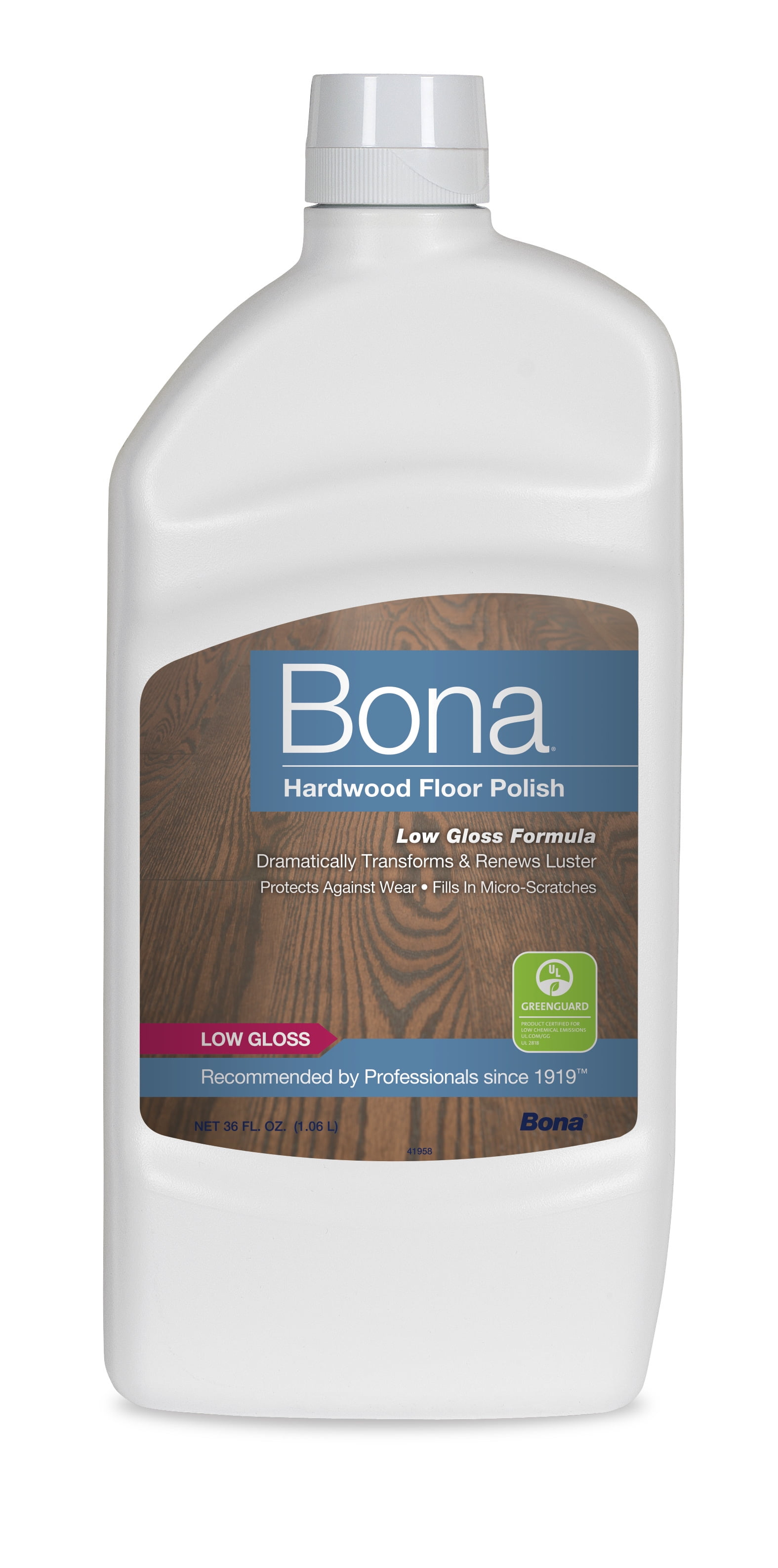 Bona Low Gloss Hardwood Floor Polish Liquid 36 oz