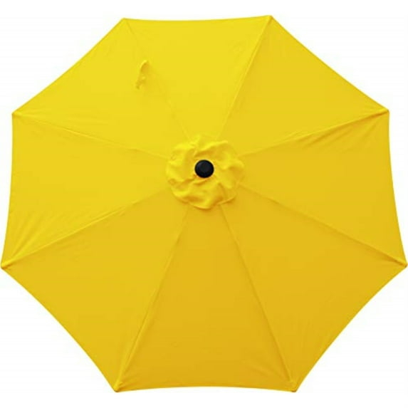 Bond MFG Aluminum 7.9' Sunflower Yellow Octagon Tilting Market Patio Umbrella