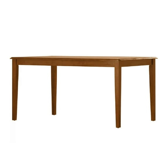 Boraam Shaker Rubberwood Dining Table in Walnut Finish