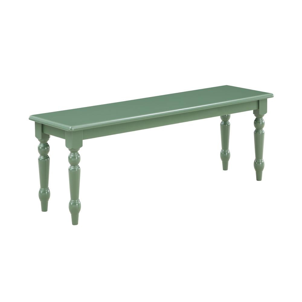 Boraam Wood Carolina Rubberwood Dining Bench - Equestrian Green Finish