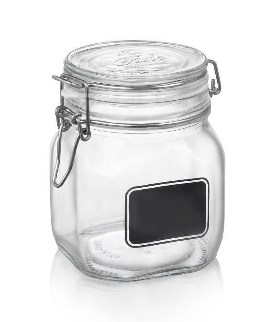 Bormioli Rocco 0.75L Swing Top Storage Jar w/Chalkboard Label