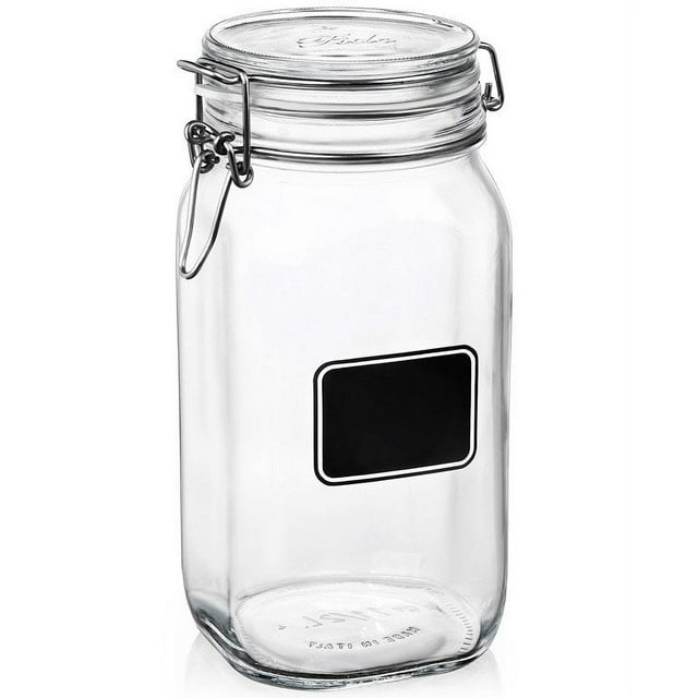 Bormioli Rocco 1.5L Swing Top Fido Chalkboard Jar