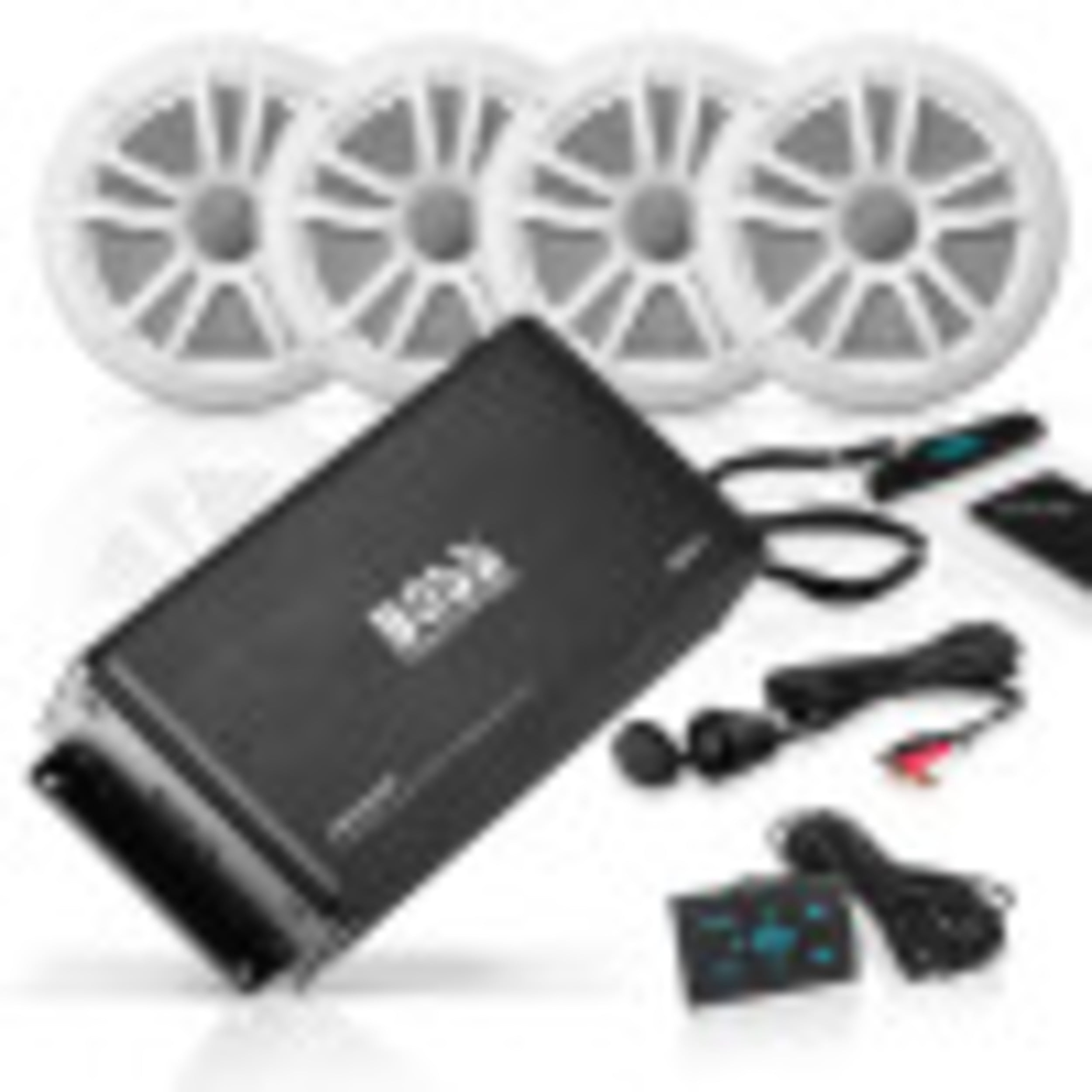 Boss Audio Systems ASK904B.64 Wireless Vehicle Audio Amplifier, Black, 10.24 lbs