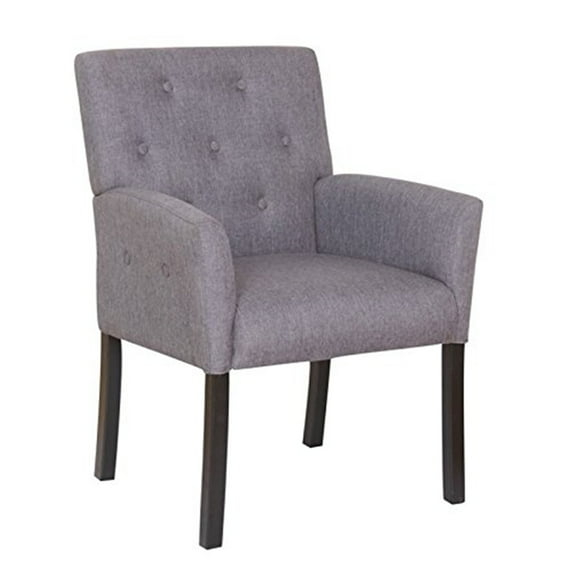 Boss Office Products Taylor Button-tufted Accent Chair in Slate Gray