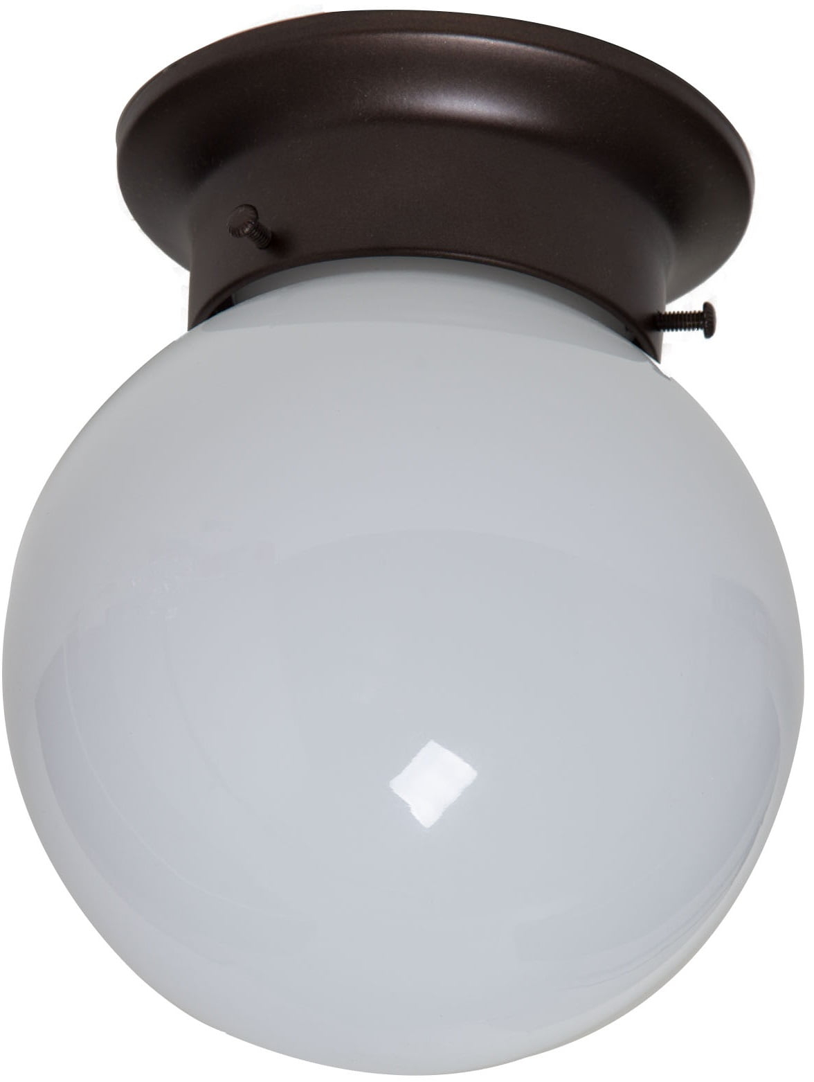 Boston Harbor Single Light Ceiling Fixture, 120 V, 60 W, 1-Lamp, A19 or CFL Lamp, Bronze Fixture