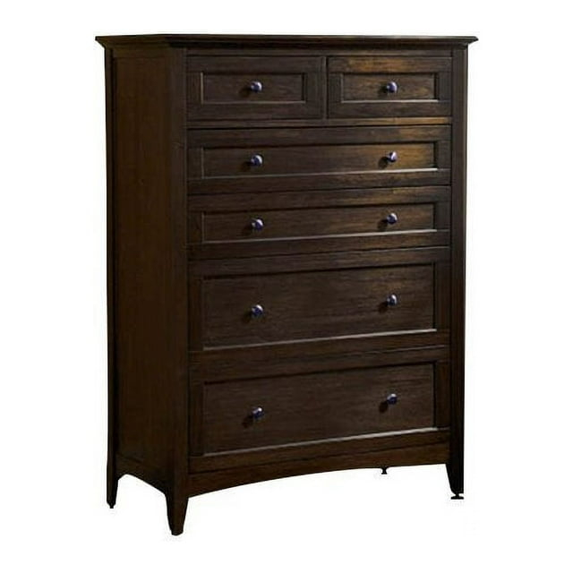 A-America Westlake 6 Drawer Chest in Dark Mahogany