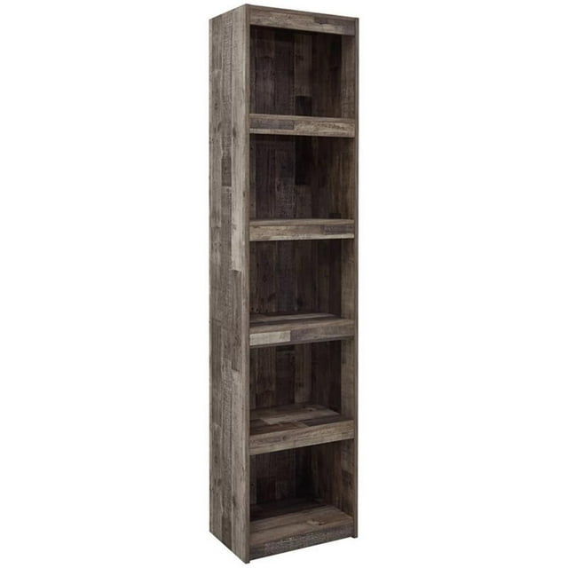 Bowery Hill Engineered Wood Butcher Block Pier in Gray