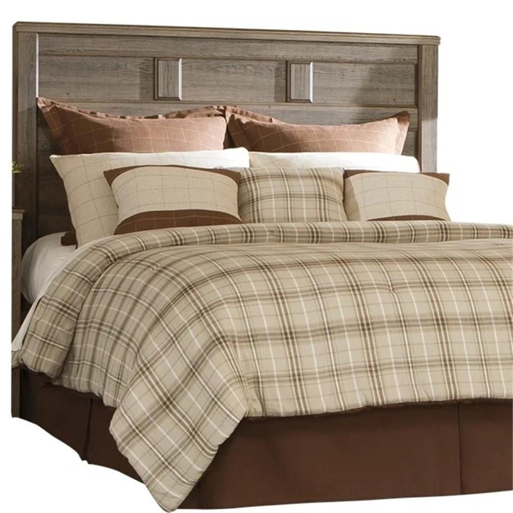 Bowery Hill Modern King California King Panel Headboard in Brown