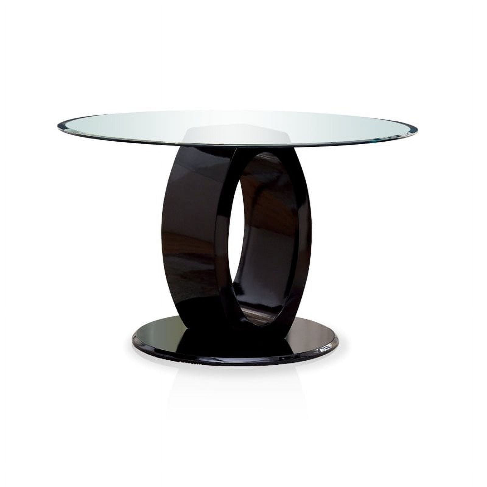 Bowery Hill Round Dining Table in Black