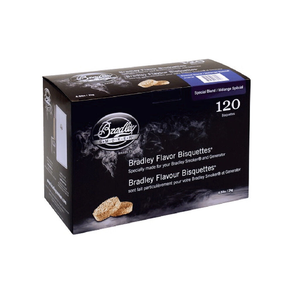 Bradley Smoker Smoking Bisquettes Special Blend Wood 120Pk