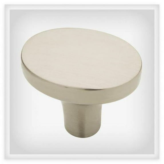 Brainerd & Liberty Hardware 272154 1.25 in. Oval Cabinet Knob, Brushed Satin Nickel