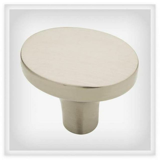 Brainerd & Liberty Hardware 272154 1.25 in. Oval Cabinet Knob, Brushed Satin Nickel