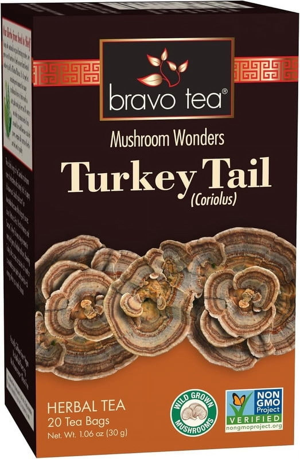 Bravo Tea  Turkey Tail - 20 Bag