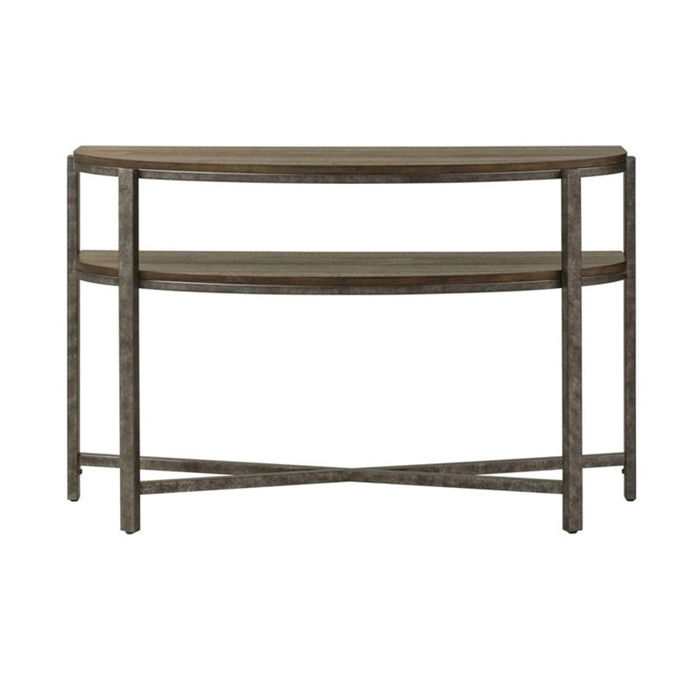 Breckinridge Medium Brown Demilune Sofa Table