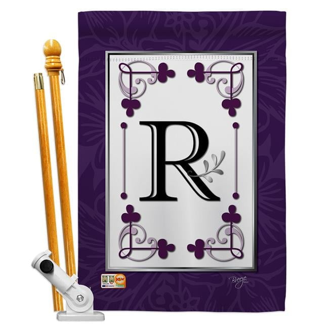 Double Sided 40'' H x 28'' W Polyester Flag Set