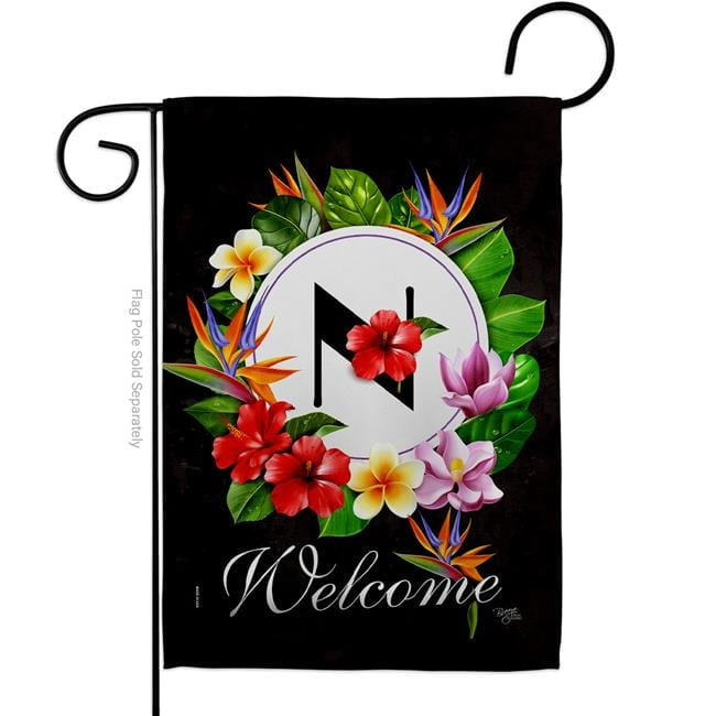 Breeze Decor  Tropical N Summertime 13 x 18.5 in. Double-Sided Decorative Vertical Garden Flags for House Decoration Banner Yard Gift