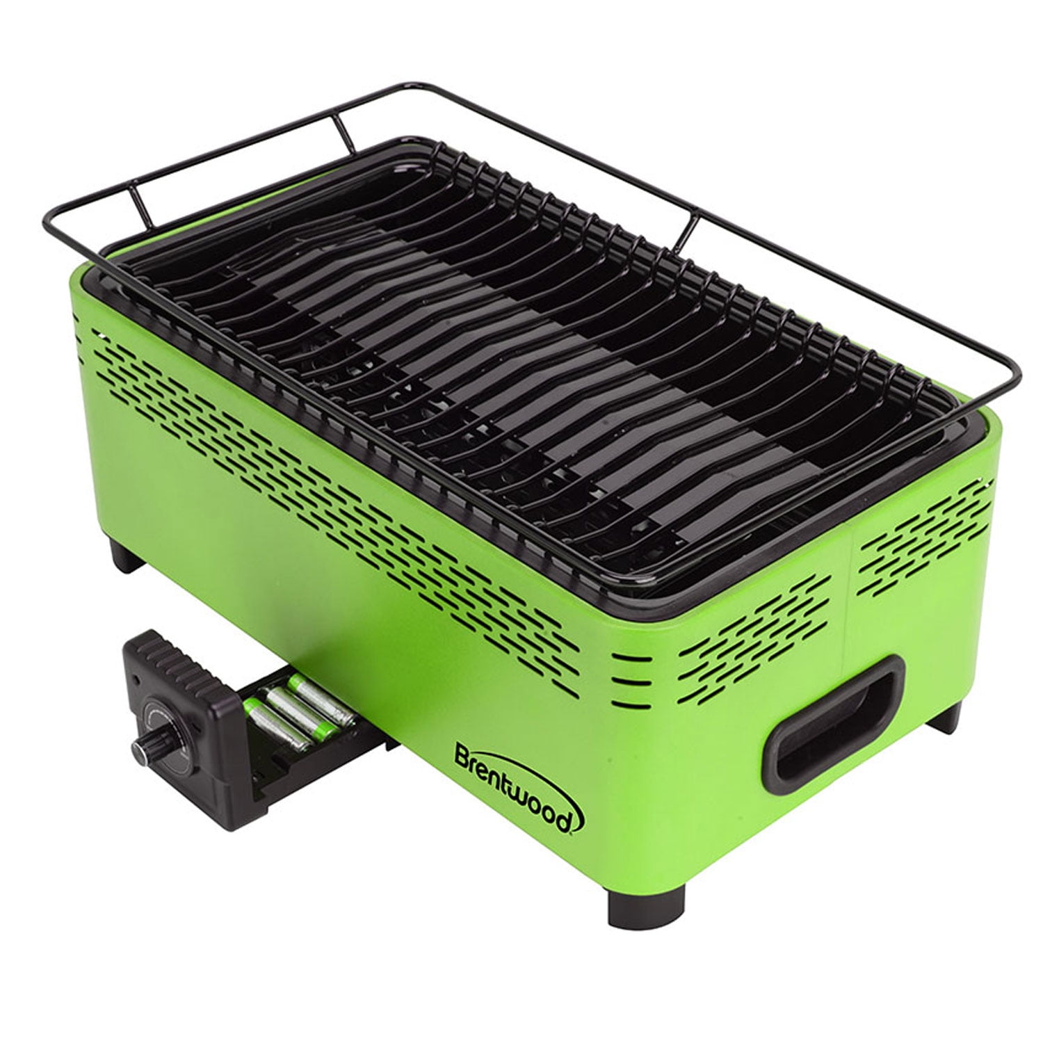 Brentwood BBF-31G Barbacoa Portátil Antiadherente Apta para Lavavajillas, Verde