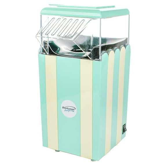 Brentwood Classic Striped 8 Cup Hot Air Popcorn Maker in Blue