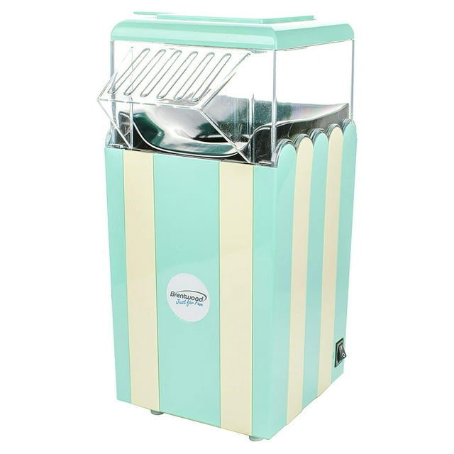 Brentwood Classic Striped 8 Cup Hot Air Popcorn Maker in Blue