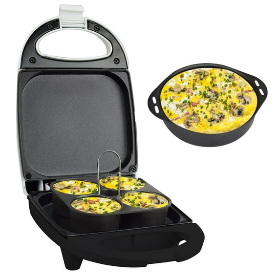 Brentwood TS-256W 530-Watt Mini Sous Vide-Style 8.5in. Length, 3.5in. Height Egg Bite Maker - White